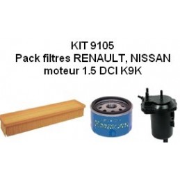 KIT FILTRES K9K 1.5 DCI